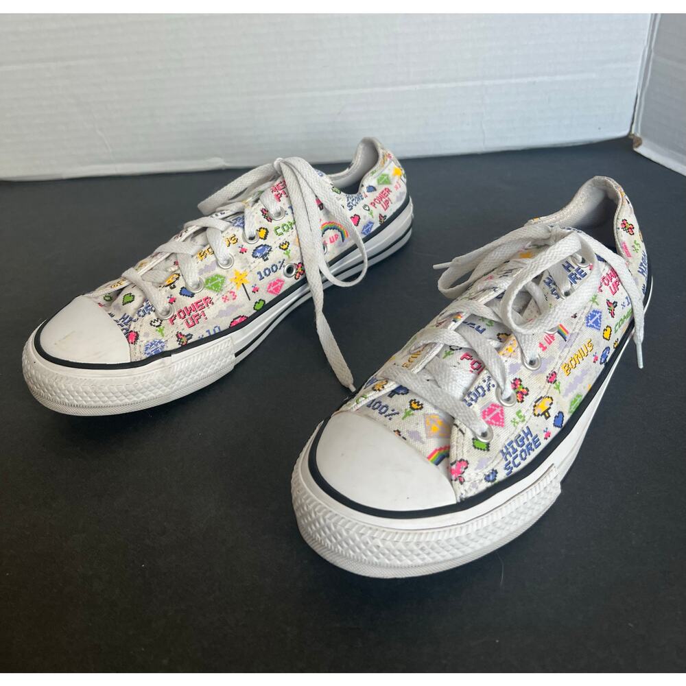 Converse All Star Juniors OX Player One 670171F‎ Video Game Sneaker Shoes READ